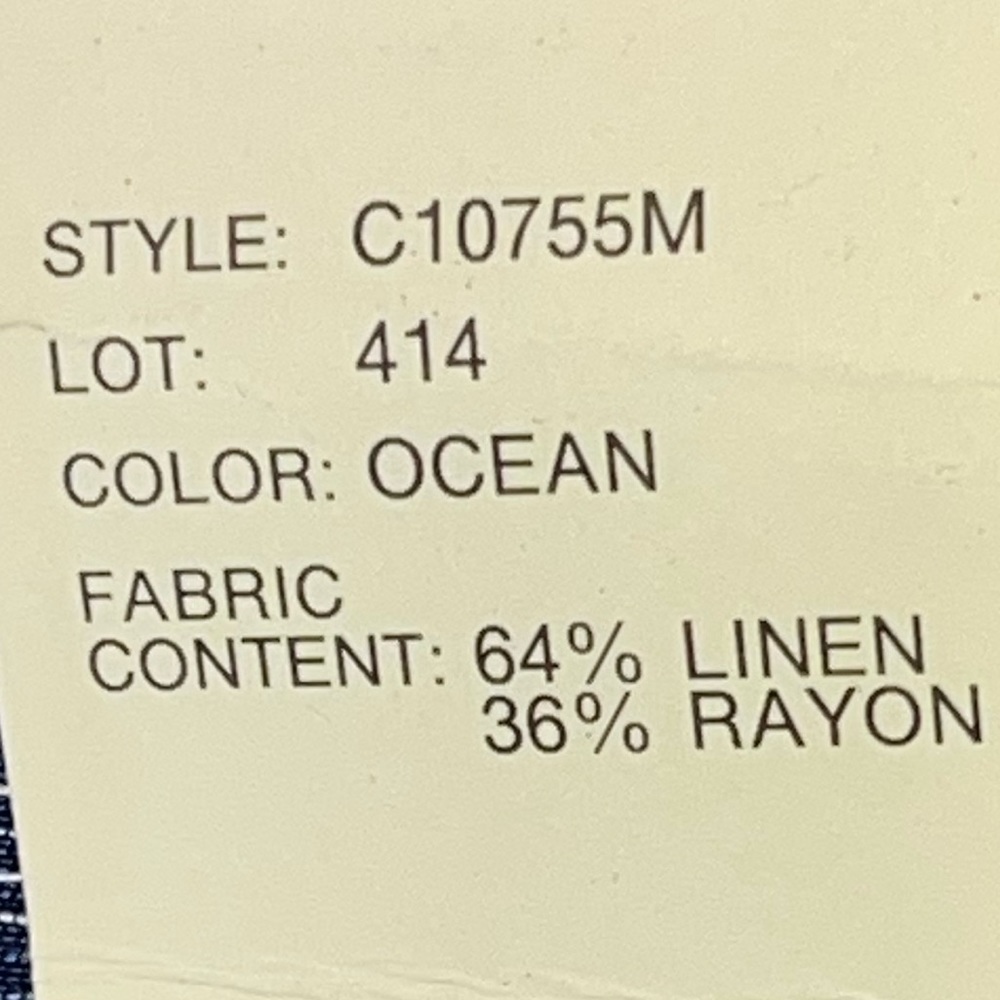 NWT Oscar de La Renta “Ocean” linen blend tunic. Size 14. New- old stock - Picture 9 of 11